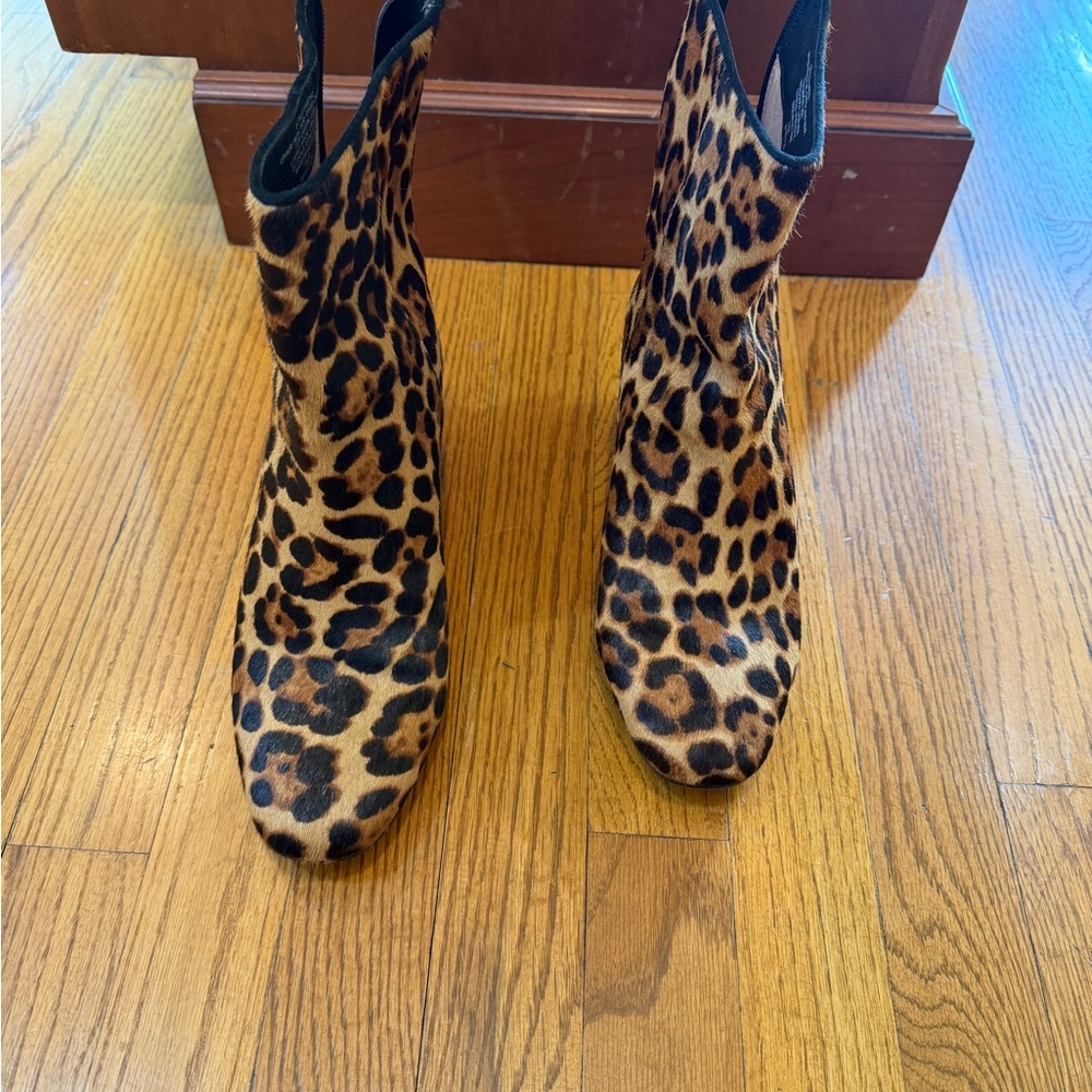 J. Crew Animal Print Ankle Booties